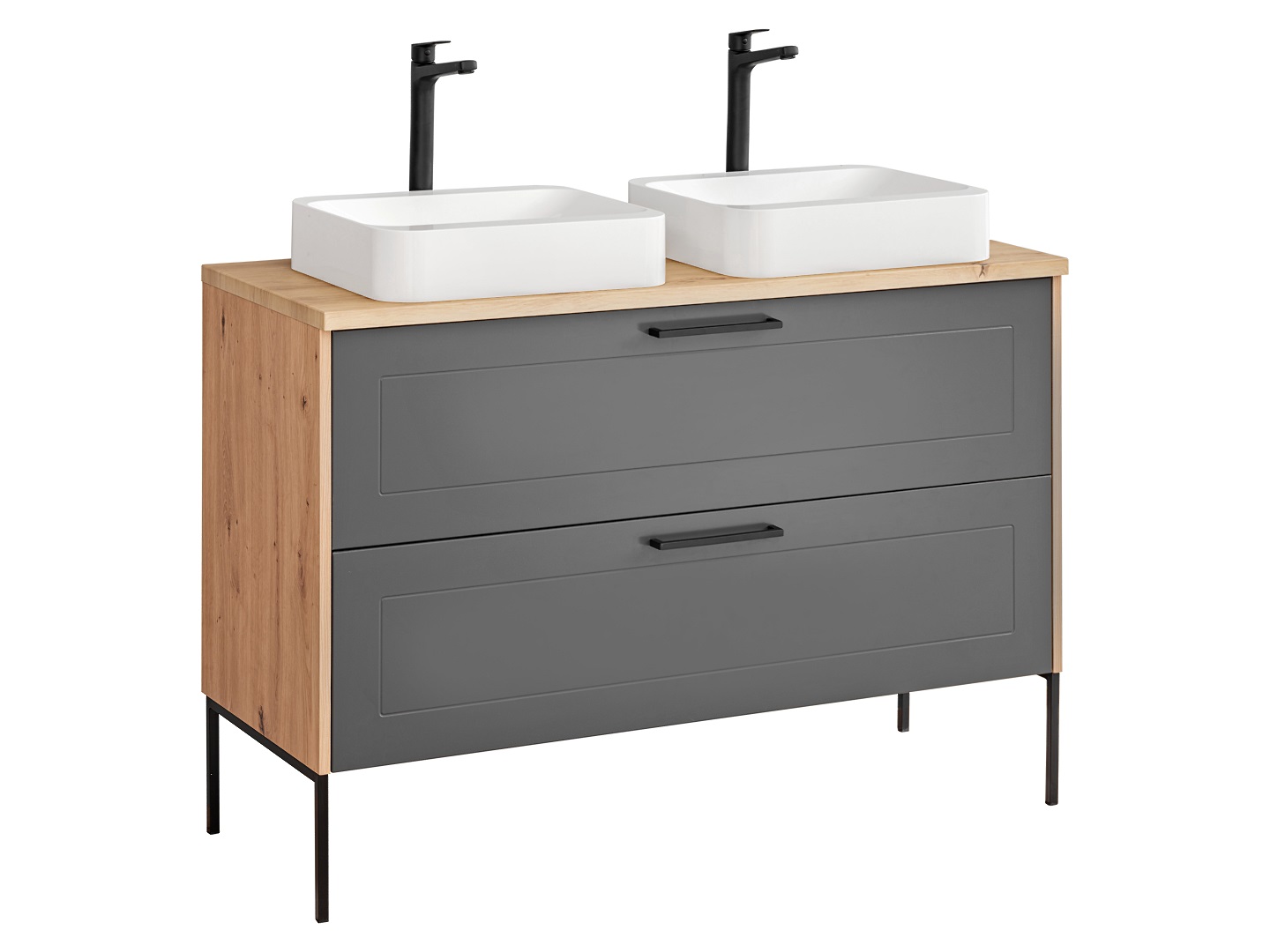 commad - Madera 854 FSC Šedý Grafit kúpeľňová skrinka